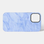 Himmelblauer Marmor iPhone Hülle (Rückseite (Horizontal))