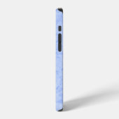 Himmelblauer Marmor iPhone Hülle (Linke Seite)