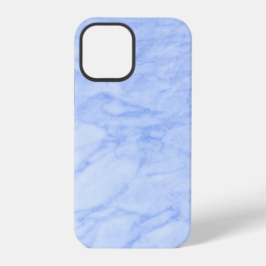 Himmelblauer Marmor iPhone Hülle (Rückseite)
