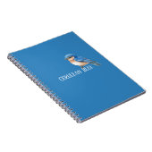 Himmelblauer Vogel Notizblock (Rechte Seite)