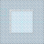 Himmelblaues Griechisches Schlüssel-Muster Stoff (Kachel)