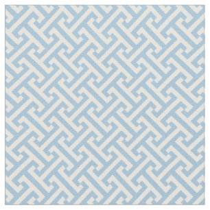 Himmelblaues Griechisches Schlüssel-Muster Stoff