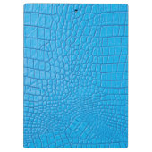 Himmelblaues Leder Klemmbrett (Rückseite)