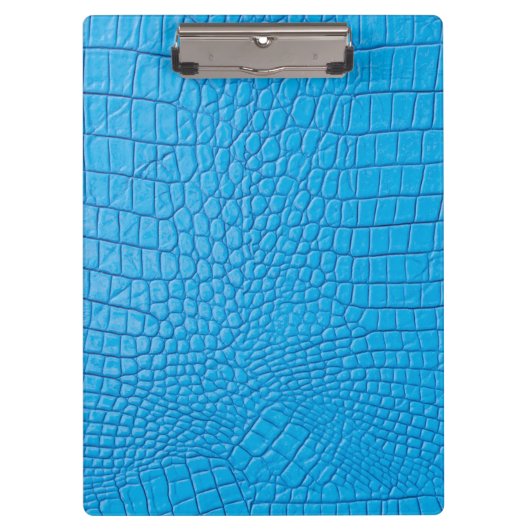 Himmelblaues Leder Klemmbrett (Vorderseite)