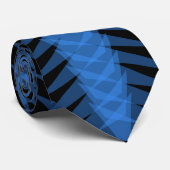 Himmelblaues modernes abstraktes Design mit Stache Krawatte (Gerollt)