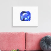 Himmelblaues Muster Leinwanddruck (Insitu (Wohnzimmer))