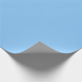Himmelblaues Pop Of Color Geschenkpapier (Ecke)