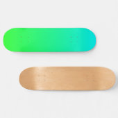 Himmelblaues und grünes Gradient Skateboard Deck (Horizontal)