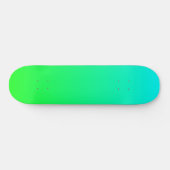 Himmelblaues und grünes Gradient Skateboard Deck (Horizontal)