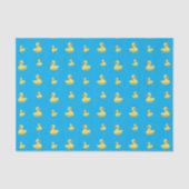 Himmelblaugummientenmuster Seidenpapier (Vorderseite)