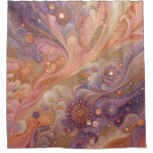 Himmelblut: Ein Tanz aus Stardust und Petalen Duschvorhang (Vorderseite)