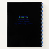 Himmeldrache; Erde: Notizbuch (Rückseite)