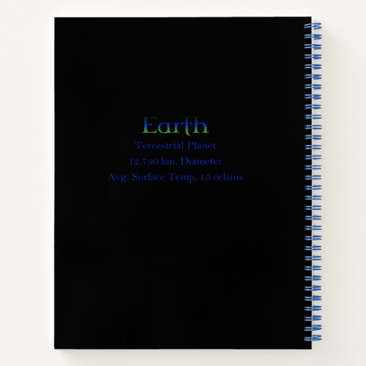 Himmeldrache; Erde: Notizbuch (Rückseite)