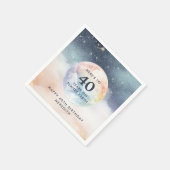 Himmelfahrt Himmelfahrt 40. Geburtstag Serviette (Ecke)