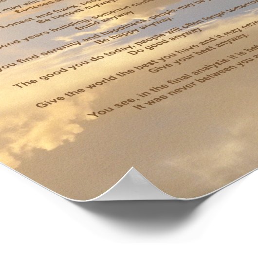 Himmelfahrt macht es trotzdem poster (Ecke)