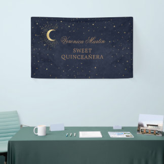 Himmelfahrt Mitternacht Goldmond Quinceañera Empfa Banner