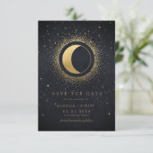 Himmelfahrt Mitternachtssterne Foto Save the Date Einladung (Stehend Vorderseite)