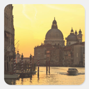 Himmelfarben bei Sonnenaufgang nahe San Maria Del  Quadratischer Aufkleber