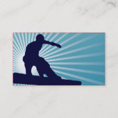 himmelhoher Snowboarder Visitenkarte (Rückseite)