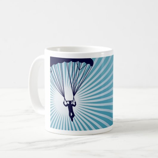 himmelhohes Skydiving Kaffeetasse (Vorderseite Links)