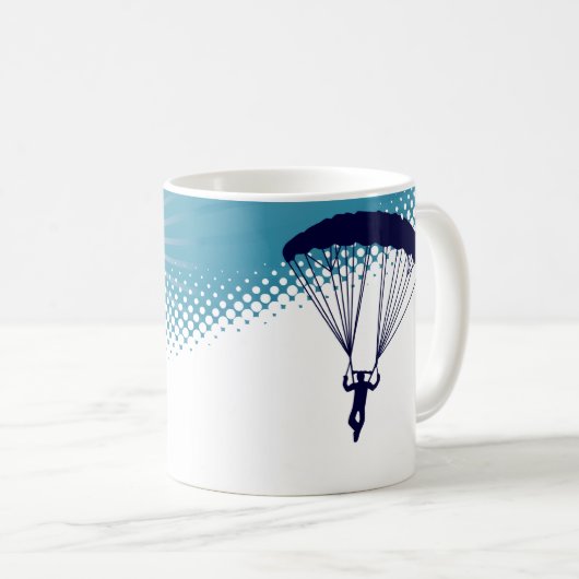 himmelhohes Skydiving Kaffeetasse (VorderseiteRechts)