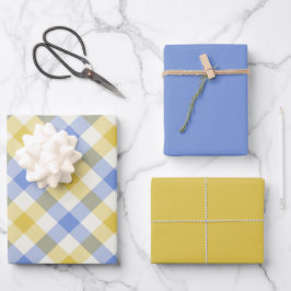 Himmelkariert Geschenkpapier Set