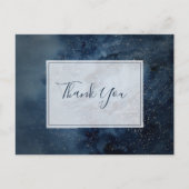 Himmelnächtliche Himmel mit Rahmen Danke Postcard Postkarte (Vorderseite)