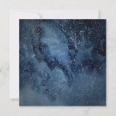 Himmelnächtlicher Himmel mit Frame Square Hochzeit Einladung (Rückseite)