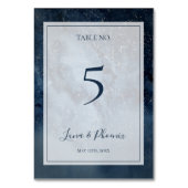 Himmelnächtlicher Himmel mit Frame-Tischnummer Tischnummer (Vorderseite)