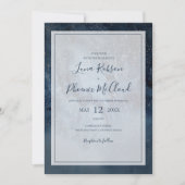 Himmelnächtlicher Himmel mit Lässiger Hochzeit Einladung (Vorderseite)