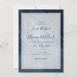 Himmelnächtlicher Himmel mit Lässiger Hochzeit Einladung