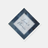 Himmelnächtlicher Himmel mit Rahmen Hochzeiten von Serviette (Ecke)