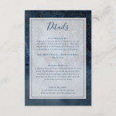 Himmelnächtlicher Himmel mit Rahmendetails Begleitkarte (Vorderseite)