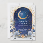 Himmelnächtlicher Himmel mit traditionellen Rahmen Einladung (Vorderseite)