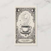 Himmels Café | Vintage Celestial Visitenkarte (Vorderseite)