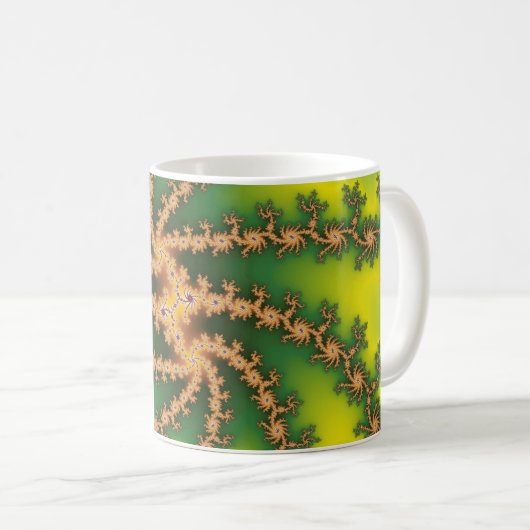 Himmels-Drehung - Fraktal-Tasse Kaffeetasse (VorderseiteRechts)