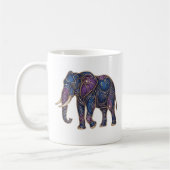 Himmels Elefant Tasse Luxus-Linienkunst (Links)