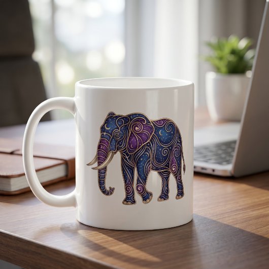 Himmels Elefant Tasse Luxus-Linienkunst