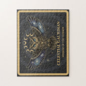 Himmels-Eule Kosmischer Wächter Puzzle (Vertikal)