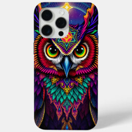 Himmels-Eulen-Kunst: Sternen-Galaxie-Kosmos Case-Mate iPhone Hülle