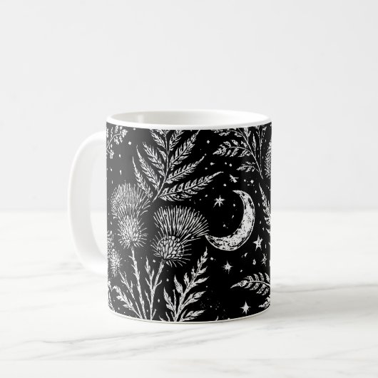 Himmels-Farn-Mond-Tasse Kaffeetasse (Vorderseite Links)