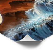 Himmels Goldene Vorhut Erzengel Michael Poster (Ecke)