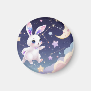 Himmels-Hasen-Magnet -Kawaii Kaninchen-Kühlschrank Magnet