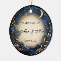 Himmels-Hochzeits- oder Jubiläums-Geschenk-Ornamen