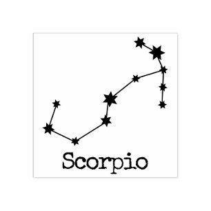 Himmels-Horoskop Skorpion Gummistempel
