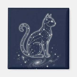 Himmels Katzen Konstellation Sternenklarer Nachthi Magnet