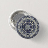 Himmels-Kompass-Mandala-Sternenmuster-Kunst Button (Vorne & Hinten)