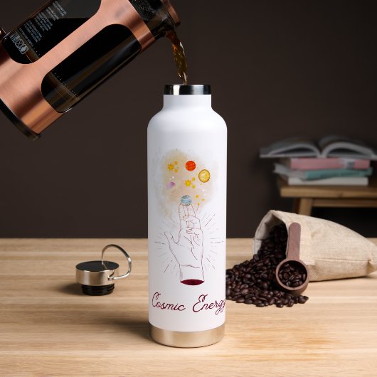 Himmels Kosmische Hand Isolierter Becher - Minimal Trinkflasche (Kaffee (gedreht))