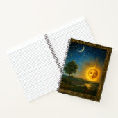 Himmels Kosmos Abgeleitet von Flammarion-Stich Notizblock (Innenseite)