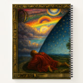 Himmels Kosmos Abgeleitet von Flammarion-Stich Notizblock (Rückseite)